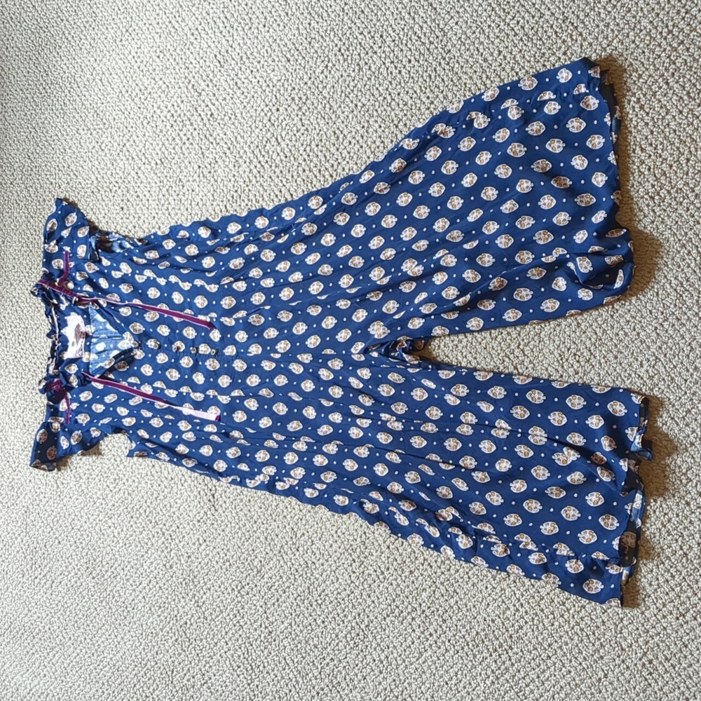 Anthropologie Floreat Wide Leg Block Print Jumpsuit - Picture 8 of 16